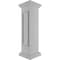 Ekena Millwork 10"W x 40"H Corner Newel Post with Panel, Flat Capital & Base Trim (Installation kit included) NWL10X40CPF0B0 - alternate 7
